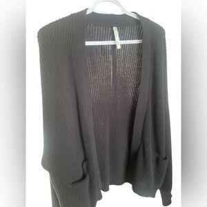 🖤Paper Label Black Knit Cardigan